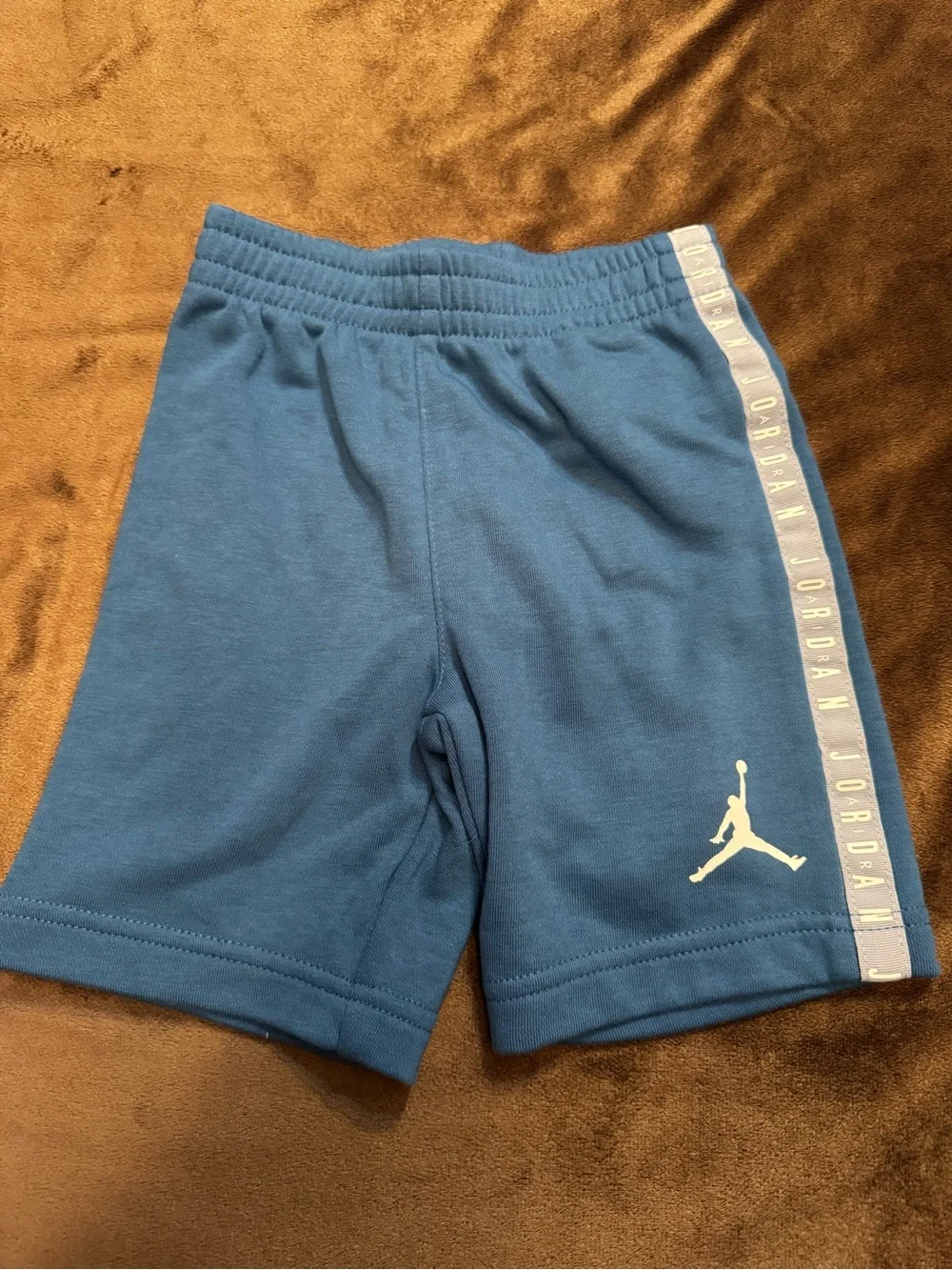 Jordan Blue and Light Blue Kids Two-Tone Short Pajama Set